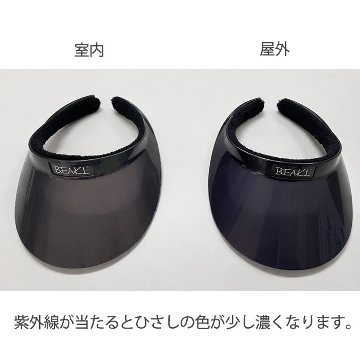 Resurrection ボアイヤーマフサンバイザー 黒 UVカットバイザー 差し込みサンバイザー 差し込みバイザー 調光 色が