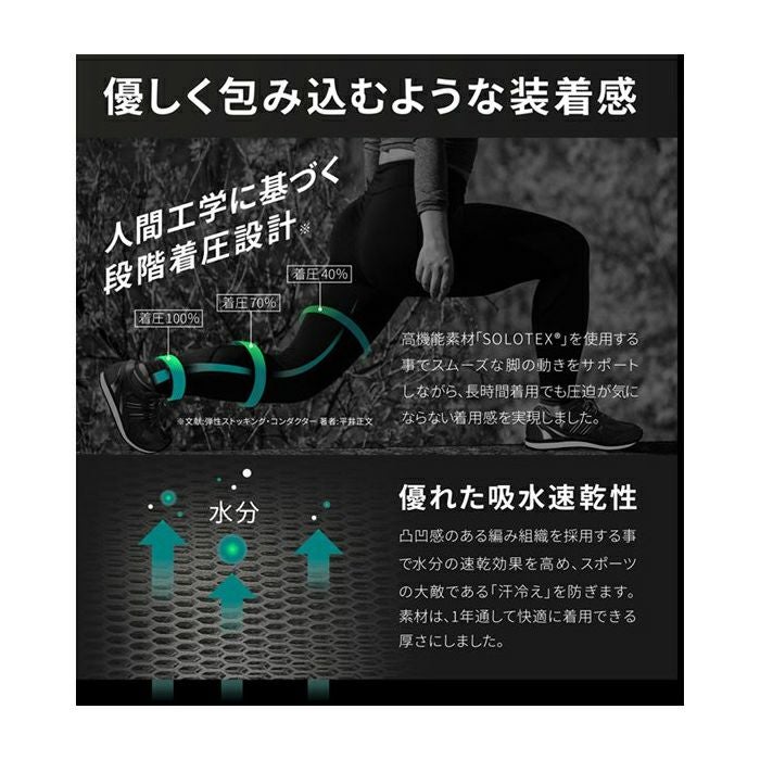 コンプレッションレギンス リンパス TEIJIN スポーツ サポーター 着圧