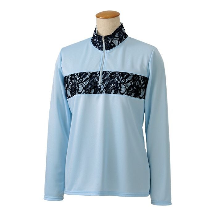 SALE 30％OFF】レース 長袖ヘンリー ハーフジップ テニス 吸汗速乾 UV