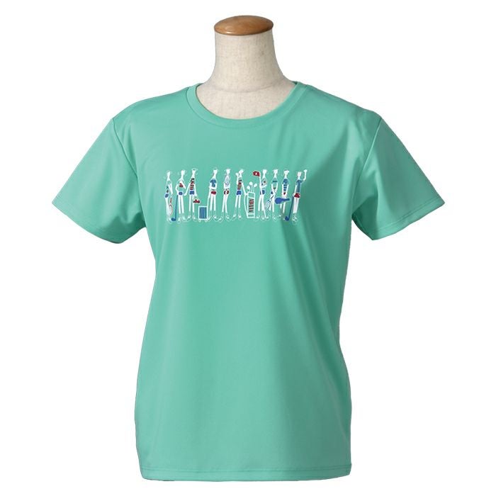Tシャツ ガールズ柄 2026SS UVカット ストレッチ 吸汗発散 M L 26-009