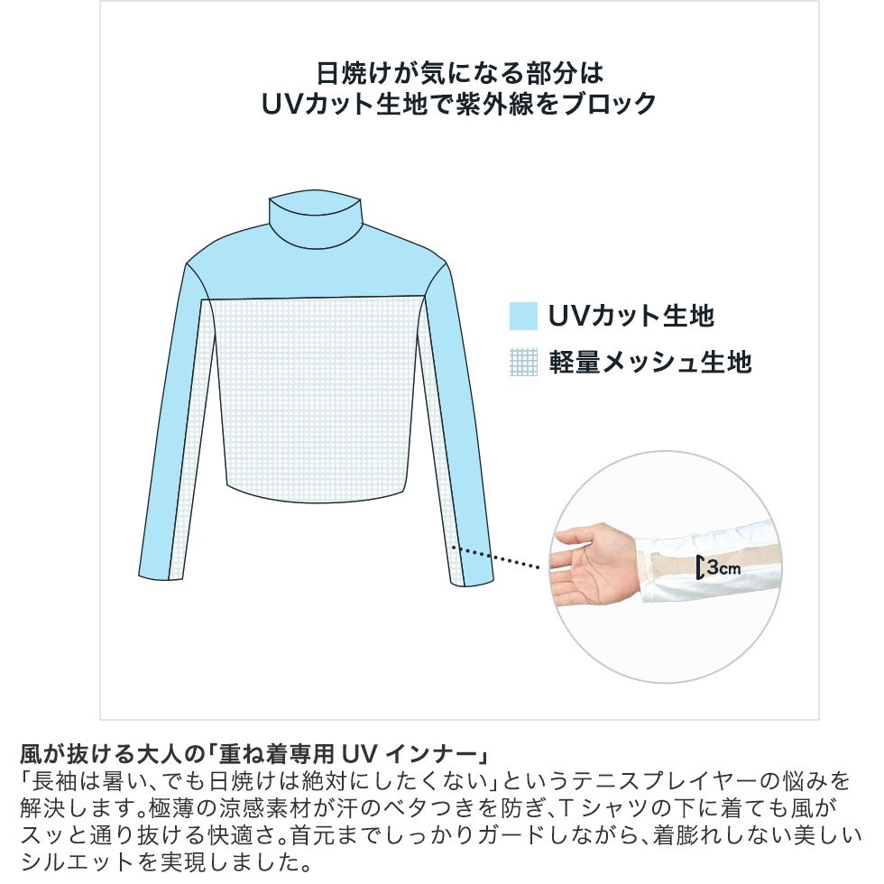 今週の特価商品・ネイビーのみ 20％OFF】【重ね着専用】テニス